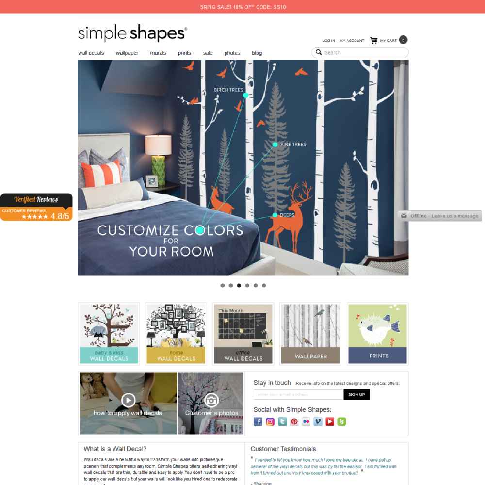 Simple Shapes store